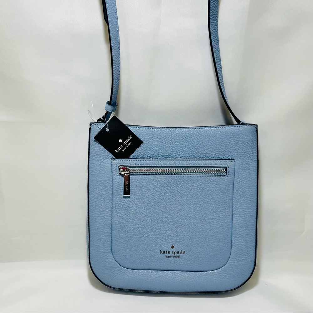 Kate Spade New York Leila Top Zip Leather Crossbody, NWT